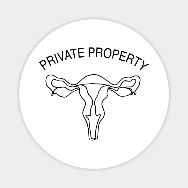 Private Property Magnet by NickiPostsStuff